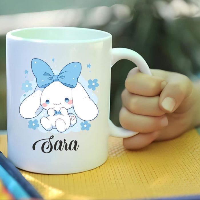 Cana personalizata, Alba, Cinnamoroll, 350 ml, CDUV044 - imagine 3