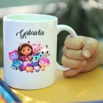 Cana personalizata, Alba, Gabby’s Dollhouse, 350 ml, CDUV046 - imagine 3