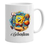 Cana personalizata, Alba, SpongeBob, 350 ml, CDUV051 - imagine 2