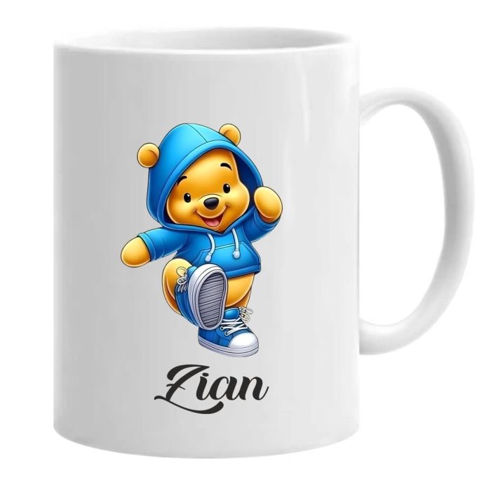 Cana personalizata, Alba, Winnie The Pooh, 350 ml, CDUV054 - imagine 1