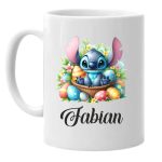 Cana personalizata, Alba, Stitch, 350 ml, CDUV060 - imagine 2