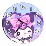 Ceas Disney, Kuromi, Lemn, 40 cm, CSDUV119 - imagine 4