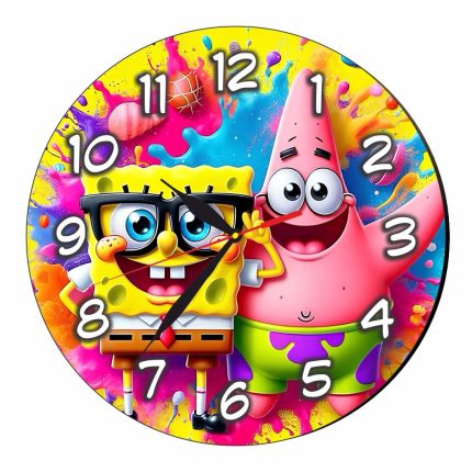 Ceas Disney SpongeBob, Lemn, 40 cm, CSDUV125