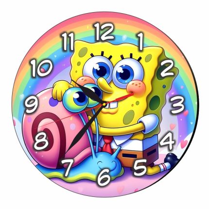 Ceas Disney SpongeBob, Lemn, 40 cm, CSDUV127
