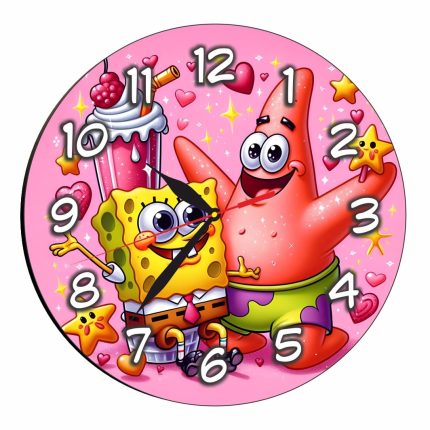 Ceas Disney SpongeBob, Lemn, 40 cm, CSDUV128