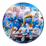 Ceas Disney Strumfi, Lemn, 40 cm, CSDUV132 - imagine 4