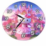 Ceas Disney Hello Kitty, Lemn, 40 cm, CSDUV137 - imagine 5