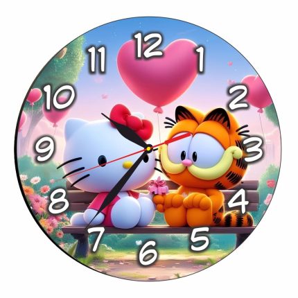 Ceas Disney Hello Kitty, Garfield, Lemn, 40 cm, CSDUV138