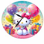 Ceas Disney Hello Kitty, Lemn, 40 cm, CSDUV140 - imagine 5