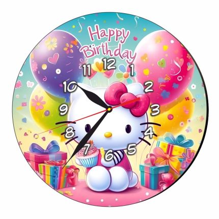 Ceas Disney Hello Kitty, Lemn, 40 cm, CSDUV140