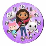 Ceas Disney Gabby's Dollhouse, Lemn, 40 cm, CSDUV162 - imagine 4