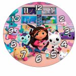 Ceas Disney Gabby's Dollhouse, Lemn, 40 cm, CSDUV163 - imagine 5