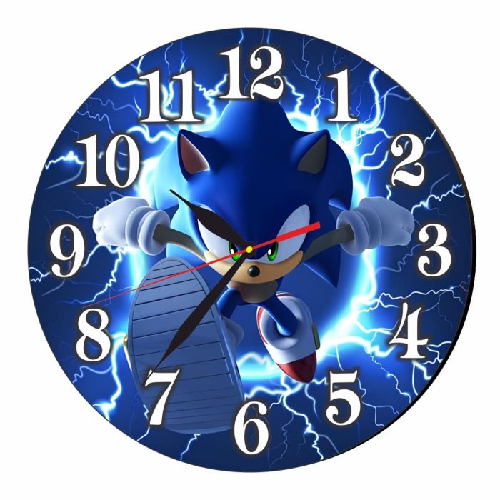 Ceas Disney Sonic, Lemn, 40 cm, CSDUV168 - imagine 4