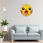 Ceas Pikachu, Pokemon, Lemn, CSDUV194 - imagine 2