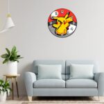 Ceas Pikachu, Pokemon, Lemn, CSDUV196 - imagine 2