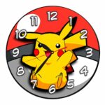 Ceas Pikachu, Pokemon, Lemn, CSDUV196 - imagine 4