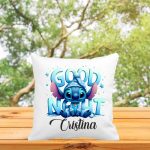 Perna personalizata cu nume, Gradinita, Stitch, 40x40 cm, PGR067 - imagine 3