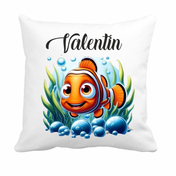 Perna personalizata cu nume, Gradinita, Nemo, 40x40 cm, PGR070 - imagine 1
