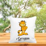 Perna personalizata cu nume, Gradinita, Garfield, 40x40 cm, PGR075 - imagine 3