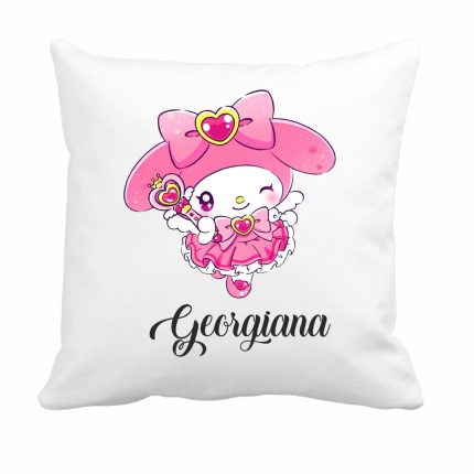 Perna personalizata cu nume, Gradinita, My Melody, 40x40 cm, PGR090