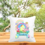 Perna personalizata cu nume, Gradinita, Peppa Pig, 40x40 cm, PGR091 - imagine 3