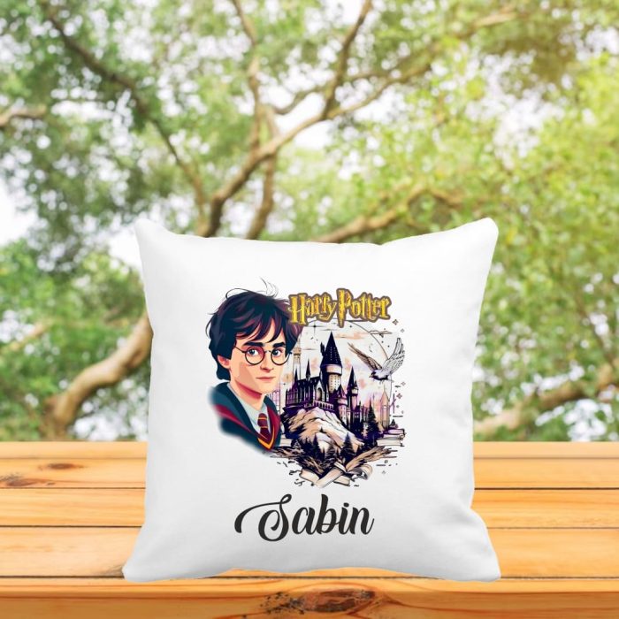 Perna personalizata cu nume, Gradinita, Harry Potter, 40x40 cm, PGR100 - imagine 3