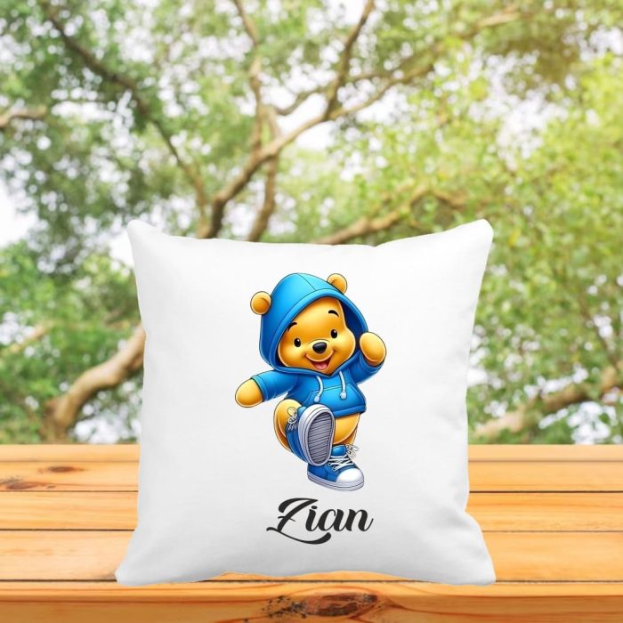 Perna personalizata cu nume, Gradinita, Winnie The Pooh, 40x40 cm, PGR107 - imagine 3