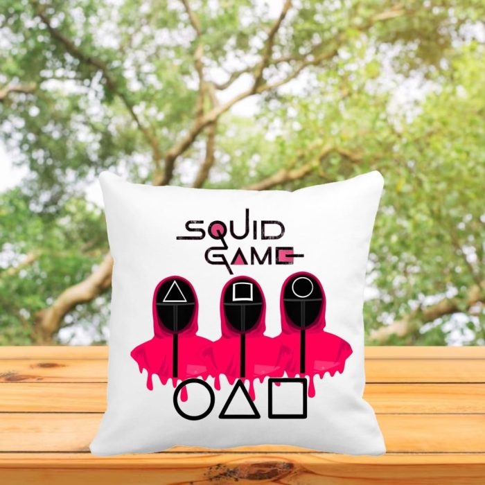 Perna cu Squid Games, Multicolor, 40x40 cm, PGR115 - imagine 3