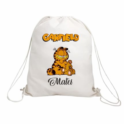 Rucsac personalizat cu nume, Gradinita, Garfield, 43x34 cm, RGR060