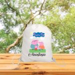 Rucsac personalizat cu nume, Gradinita, Peppa Pig, 43x34 cm, RGR064 - imagine 3