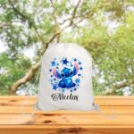 Rucsac personalizat cu nume, Gradinita, Stitch, 43x34 cm, RGR083 - imagine 3