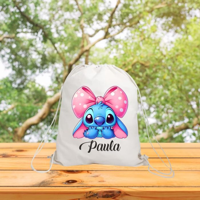Rucsac personalizat cu nume, Gradinita, Stitch, 43x34 cm, RGR092 - imagine 3