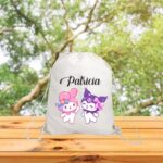 Rucsac personalizat cu nume, Gradinita, Kuromi, My Melody, 43x34 cm, RGR093 - imagine 3