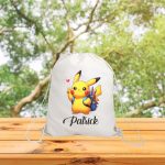Rucsac personalizat cu nume, Gradinita, Pikachu, Pokemon, 43x34 cm, RGR094 - imagine 3