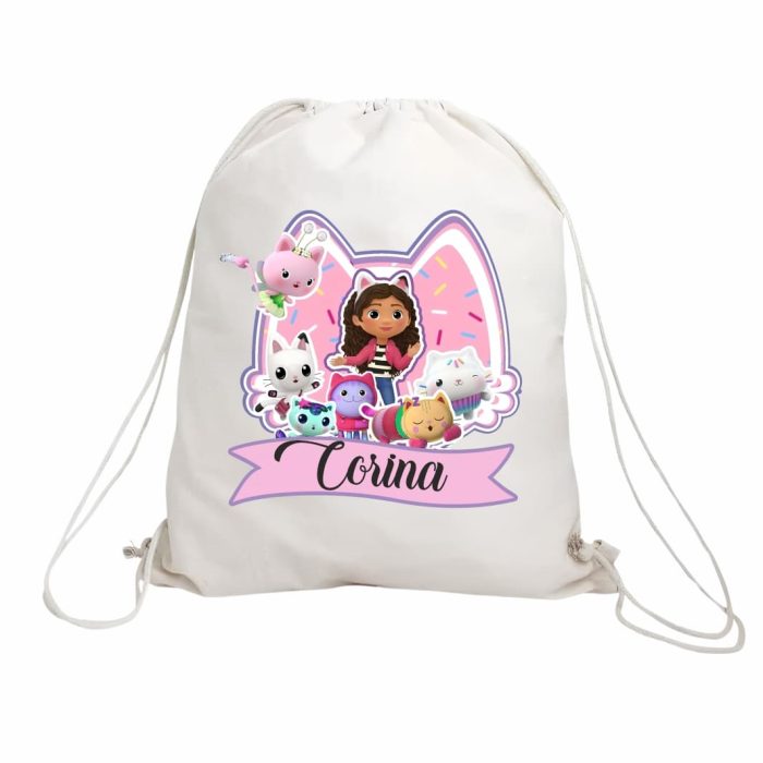 Rucsac personalizat cu nume, Gradinita, Gabby’s Dollhouse, 43x34 cm, RGR101 - imagine 1