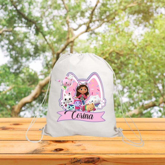 Rucsac personalizat cu nume, Gradinita, Gabby’s Dollhouse, 43x34 cm, RGR101 - imagine 3