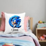 perna copii personalizata sonic albastru