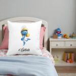 perna copii personalizata strumfita albastra