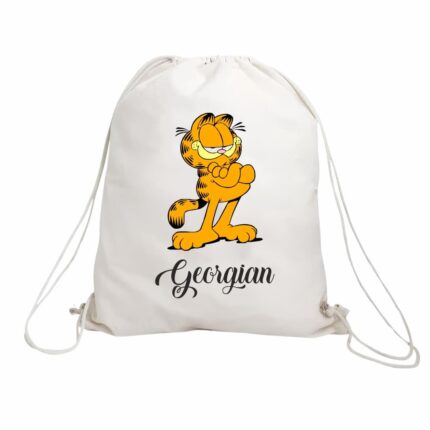 rucsac copii personalizat garfield nume fata