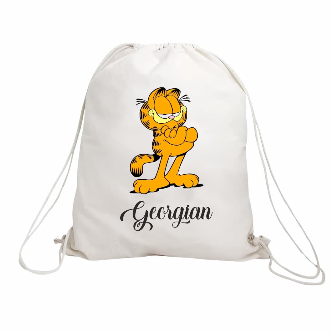 rucsac copii personalizat garfield nume fata