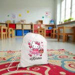 rucsac copii personalizat hello kitty capsuni