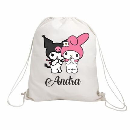 rucsac copii personalizat kuromi my melody secundara