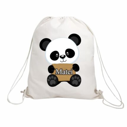 rucsac copii personalizat panda dragalas
