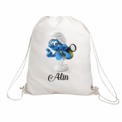 rucsac copii personalizat strumf destept