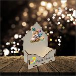 Cutie Aranjamente Florale, Lemn, Paste, CAPUV009 - imagine 5