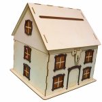 Cutie Dar, Tip Casa, Lemn, 30x30 cm, CDN007 - imagine 3