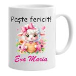 Cana personalizata Paste, Alba, 350 ml, CNPUV002 - imagine 2