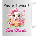 Cana personalizata Paste, Alba, 350 ml, CNPUV002 - imagine 3