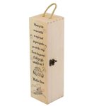 Cutie de vin, Cerere Nasi Botez, Personalizata, 35x10 cm, CTVN013