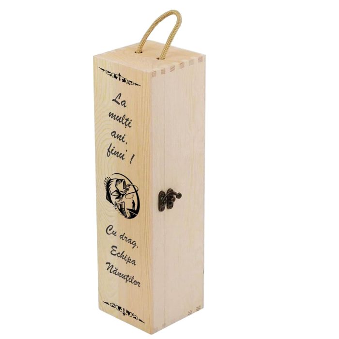 Cutie de vin, Personalizata, Fini, 35x10 cm, CTVN014 - imagine 1